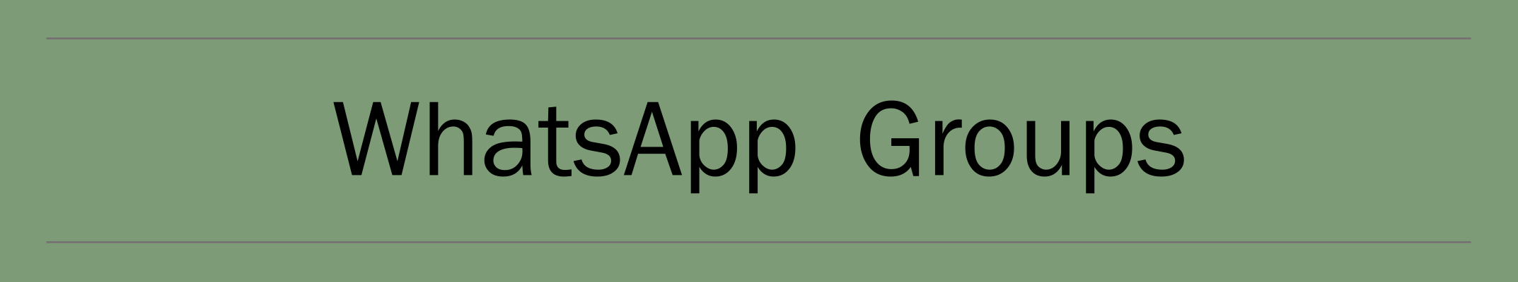 WhatsApp Groups